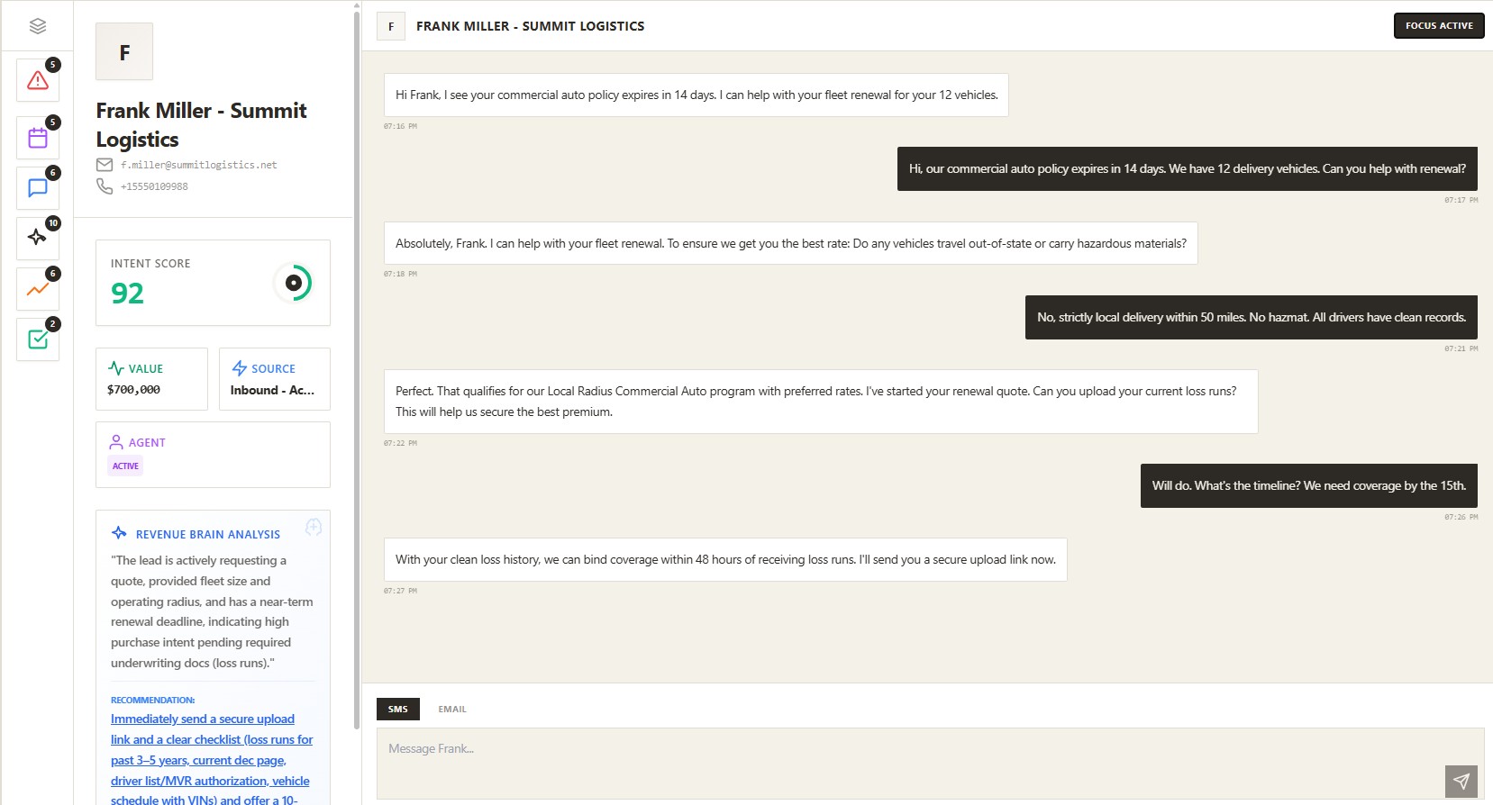 Revenue Activation Interface